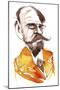 French novelist Emile Zola; caricature-Neale Osborne-Mounted Giclee Print