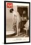 French Nude Filling Tub-null-Framed Art Print