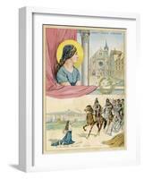 French Nun and Saint the Abbaye Sainte Genevieve-Melville Gilbert-Framed Art Print