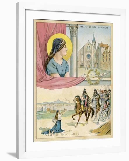 French Nun and Saint the Abbaye Sainte Genevieve-Melville Gilbert-Framed Art Print