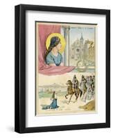 French Nun and Saint the Abbaye Sainte Genevieve-Melville Gilbert-Framed Art Print