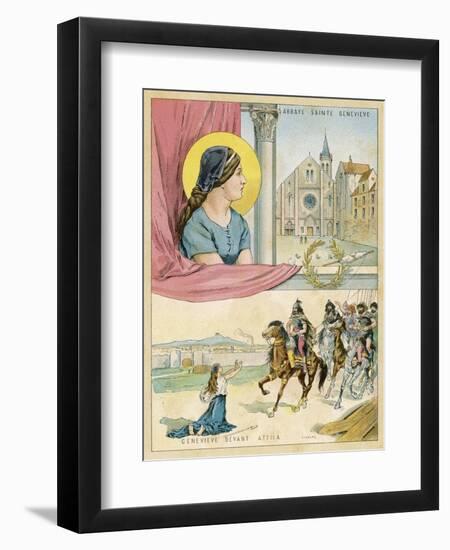 French Nun and Saint the Abbaye Sainte Genevieve-Melville Gilbert-Framed Art Print