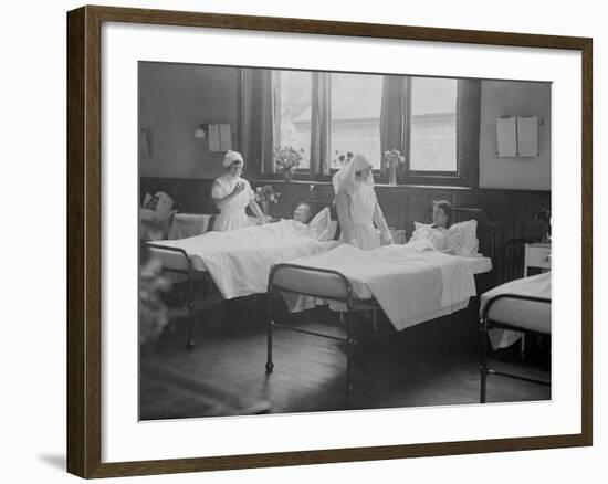 French Nurses 1930s-null-Framed Photographic Print