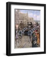 French Occupy the Ruhr-Achille Beltrame-Framed Art Print