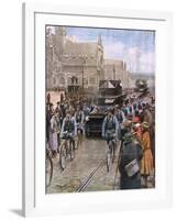 French Occupy the Ruhr-Achille Beltrame-Framed Art Print