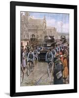 French Occupy the Ruhr-Achille Beltrame-Framed Art Print