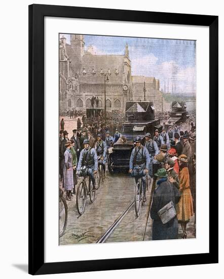 French Occupy the Ruhr-Achille Beltrame-Framed Art Print