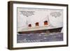 French Ocean Liner Normandie-null-Framed Giclee Print