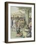 French Officers Received by an African Chief-null-Framed Giclee Print