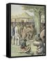 French Officers Received by an African Chief-null-Framed Stretched Canvas