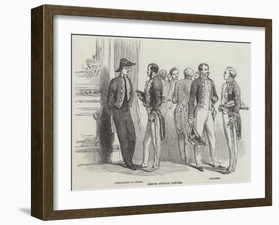 French Official Costume-null-Framed Giclee Print