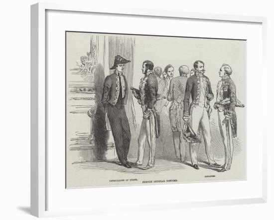 French Official Costume-null-Framed Giclee Print