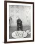 French Painter Henri Matisse Working on Medallion of Virgin and Child for Chapel at Vence in Studio-Dmitri Kessel-Framed Premium Photographic Print