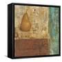 French Pear I -Carol Black-Framed Stretched Canvas