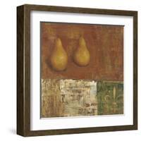 French Pear II-Carol Black-Framed Art Print