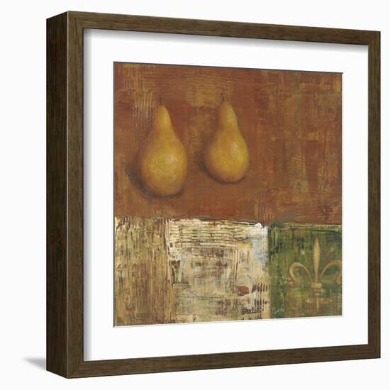 French Pear II-Carol Black-Framed Art Print