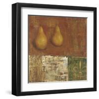 French Pear II-Carol Black-Framed Art Print