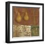 French Pear II-Carol Black-Framed Art Print
