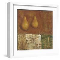 French Pear II-Carol Black-Framed Art Print