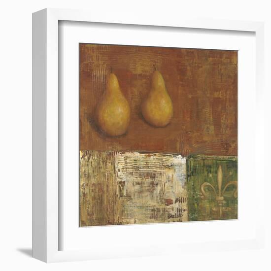 French Pear II-Carol Black-Framed Art Print