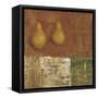 French Pear II-Carol Black-Framed Stretched Canvas