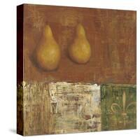 French Pear II-Carol Black-Stretched Canvas