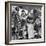 French Peasants Greet Two Heavily-Laden Americans, 1917-American Photographer-Framed Photographic Print