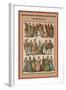 French Peasants, Noblemen and Ladies at Court the 1550'S-Friedrich Hottenroth-Framed Art Print