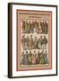 French Peasants, Noblemen and Ladies at Court the 1550'S-Friedrich Hottenroth-Framed Art Print