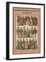 French Peasants, Noblemen and Ladies at Court the 1550'S-Friedrich Hottenroth-Framed Art Print