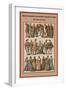 French Peasants, Noblemen and Ladies at Court the 1550'S-Friedrich Hottenroth-Framed Art Print