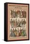 French Peasants, Noblemen and Ladies at Court the 1550'S-Friedrich Hottenroth-Framed Stretched Canvas