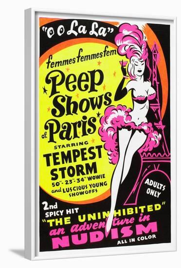 French Peep Show, 1954-null-Framed Art Print