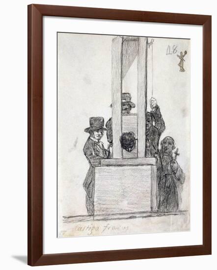 French Penalty, Between 1824 and 1828-Francisco de Goya-Framed Giclee Print