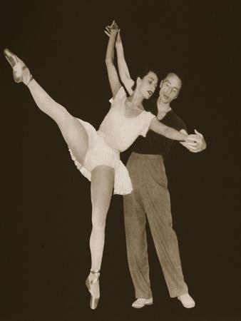 George Balanchine with Tamara Toumanova, from 'Grand Ballet De Monte-Carlo', 1949 (Photogravure)