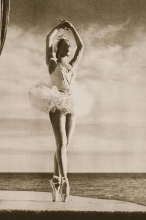 Rosella Hightower in Swan Lake, from 'Grand Ballet De Monte-Carlo', 1949 (Photogravure)