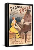 French Piano Poster-null-Framed Stretched Canvas