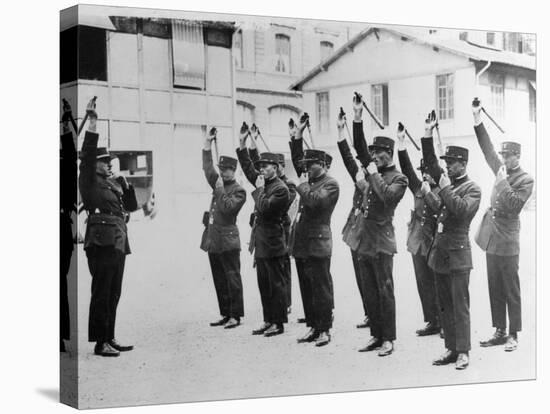 French Police Cadets-null-Stretched Canvas