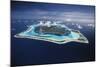 French Polynesia, Bora Bora, Aerial View of Bora Bora Island-Walter Bibikow-Mounted Photographic Print