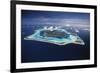 French Polynesia, Bora Bora, Aerial View of Bora Bora Island-Walter Bibikow-Framed Photographic Print