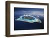 French Polynesia, Bora Bora, Aerial View of Bora Bora Island-Walter Bibikow-Framed Photographic Print