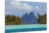 French Polynesia, Bora Bora. Mountain Peaks Seen from Tahaa Lagoon-Alida Latham-Mounted Photographic Print