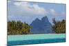 French Polynesia, Bora Bora. Mountain Peaks Seen from Tahaa Lagoon-Alida Latham-Mounted Photographic Print