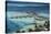 French Polynesia, Bora Bora, Taahina Bay and the Bunglows-Walter Bibikow-Stretched Canvas