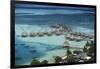 French Polynesia, Bora Bora, Taahina Bay and the Bunglows-Walter Bibikow-Framed Photographic Print