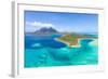 French Polynesia from Helicopter-noblige-Framed Photographic Print