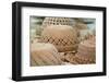 French Polynesia, Island of Rurutu. Traditional Woven Hats-Cindy Miller Hopkins-Framed Photographic Print