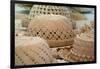 French Polynesia, Island of Rurutu. Traditional Woven Hats-Cindy Miller Hopkins-Framed Photographic Print