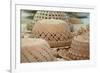 French Polynesia, Island of Rurutu. Traditional Woven Hats-Cindy Miller Hopkins-Framed Photographic Print