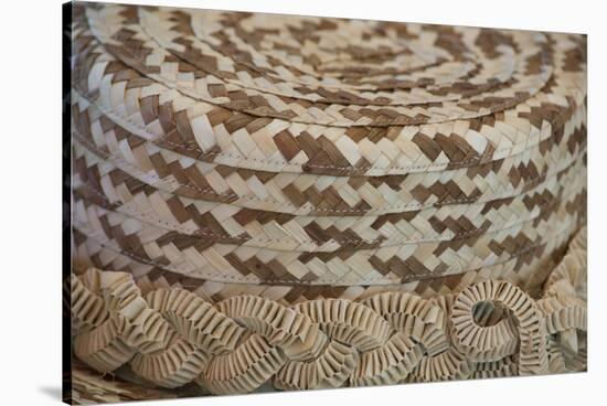 French Polynesia, Island of Rurutu. Traditional Woven Hats-Cindy Miller Hopkins-Stretched Canvas